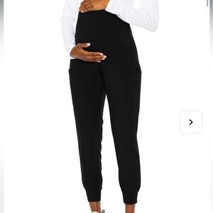 Med Couture Touch 4-Pocket Maternity Jogger SCRUB BOTTOMS in BLACK